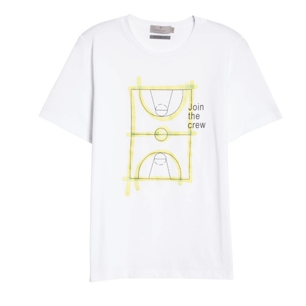 NWT Canali Graphic Crewneck Tee
